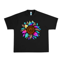 Black sunflower tie dye Urban Heavy Tee - JahusDesignShop