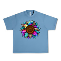 Pebble Blue sunflower tie dye Urban Heavy Tee - JahusDesignShop