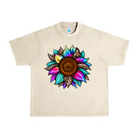 Sandshell sunflower tie dye Urban Heavy Tee - JahusDesignShop