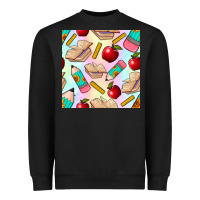 Black school seamless pattern Heavyweight Sweatshirt - BundleAndBundleShop