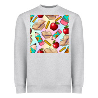 Heather Grey school seamless pattern Heavyweight Sweatshirt - BundleAndBundleShop