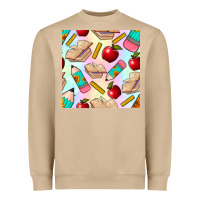 Mushroom school seamless pattern Heavyweight Sweatshirt - BundleAndBundleShop