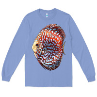 Colony Blue Discus Fish Long Sleeve Tee - LillyAllenDesigns