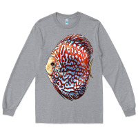 Heather Grey Discus Fish Long Sleeve Tee - LillyAllenDesigns