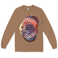 Toasted Coconut Discus Fish Long Sleeve Tee - LillyAllenDesigns
