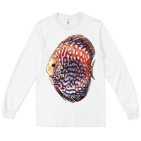 White Discus Fish Long Sleeve Tee - LillyAllenDesigns