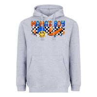 Heather Grey mama s boy Heavyweight Hoodie - Artiststas