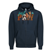 Navy just pray Zipper Hoodie - NancyCooperArtShop