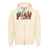 Sandshell just pray Zipper Hoodie - NancyCooperArtShop