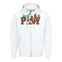 White just pray Zipper Hoodie - NancyCooperArtShop