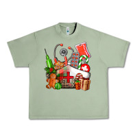 Oil Green nurse  and christmas Urban Heavy Tee - AdoDesignShop