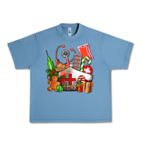 Pebble Blue nurse  and christmas Urban Heavy Tee - AdoDesignShop