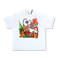 White nurse  and christmas Urban Heavy Tee - AdoDesignShop