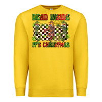 Lemon dead inside but it's christmas dancing skeletons Premium Sweatshirt - BarkalooDesign