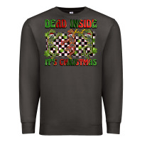 Smoke dead inside but it's christmas dancing skeletons Premium Sweatshirt - BarkalooDesign