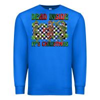 True Royal dead inside but it's christmas dancing skeletons Premium Sweatshirt - BarkalooDesign