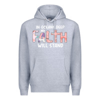 Heather Grey Oceans Deep My Faith Will Stand Premium Hoodie - Bettercallsaul