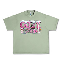 Oil Green pink cozy season with snowman ado Urban Heavy Tee - AdoDesignShop