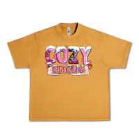 Peanut Butter pink cozy season with snowman ado Urban Heavy Tee - AdoDesignShop
