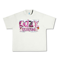Pistachio pink cozy season with snowman ado Urban Heavy Tee - AdoDesignShop