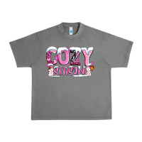 Tornado pink cozy season with snowman ado Urban Heavy Tee - AdoDesignShop