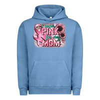 Pigment Pebble Blue i wear pink for my mom Urban Hoodie - CowGirlArtShop