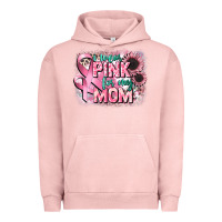 Pigment Salmon i wear pink for my mom Urban Hoodie - CowGirlArtShop