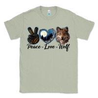 Matcha peace love wolf head Classic Tee - LillyAllenDesigns