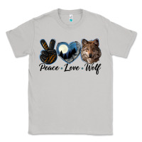 Moon Dust peace love wolf head Classic Tee - LillyAllenDesigns