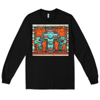 Black turquoise gemstone crosses Long Sleeve Tee - Jasminsmagicworld