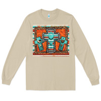 Mushroom turquoise gemstone crosses Long Sleeve Tee - Jasminsmagicworld