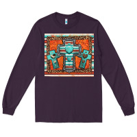 Plum turquoise gemstone crosses Long Sleeve Tee - Jasminsmagicworld