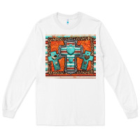 White turquoise gemstone crosses Long Sleeve Tee - Jasminsmagicworld