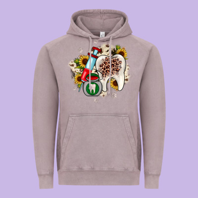 Christmas Dental Sunflower Vintage Hoodie Designed By Jahusdesignshop