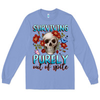 Colony Blue surviving purely out of spite Long Sleeve Tee - JahusDesignShop