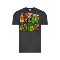 Vintage Black teach love inspire with Christmas and teacher elements Vintage Tee - AdoDesignShop
