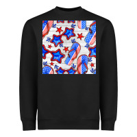 4th Of July Flip Flops Seamless Pattern Heavyweight Sweatshirt | Teevron