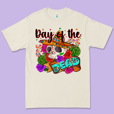 Mexican Day Of The Dead Premium Tee Designed By Zillion Design Studio