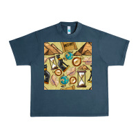 Midnight Navy history seamless pattern Urban Heavy Tee - BundleAndBundleShop