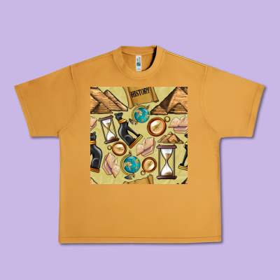 History Seamless Pattern Urban Heavy Tee Designed By Bundleandbundleshop