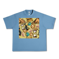Pebble Blue history seamless pattern Urban Heavy Tee - BundleAndBundleShop