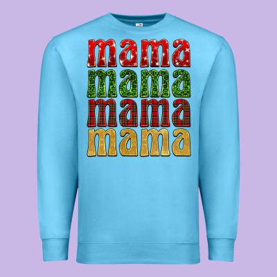 Christmas Mama Premium Sweatshirt Designed By Barkaloodesign