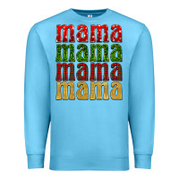Ocean Blue Christmas mama Premium Sweatshirt - BarkalooDesign
