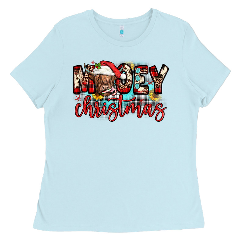 Mooey Christmas Sunflower Ladies Tee by JahusDesignShop | Teevron