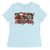 Baby Blue mooey christmas sunflower Ladies Tee - JahusDesignShop