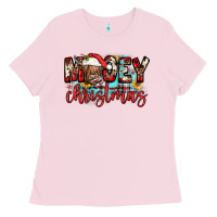 Bubblegum Pink mooey christmas sunflower Ladies Tee - JahusDesignShop