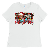 White mooey christmas sunflower Ladies Tee - JahusDesignShop