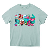 Arona mermaid coffee cups Heavy Core Tee - Zillion Design Studio