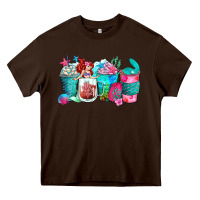 Mermaid Coffee Cups Heavy Core Tee | Teevron