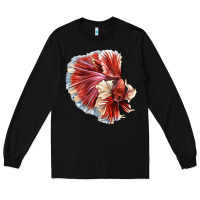 Black Betta Fish Long Sleeve Tee - LillyAllenDesigns